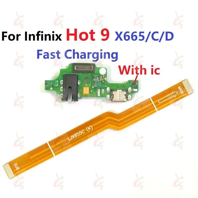 USB แพรตูดชาร์จเร็ว (Charging board) สําหรับ Infinix Hot 9 แพรต่อจอ (Board Flex) X655C X655 X655D