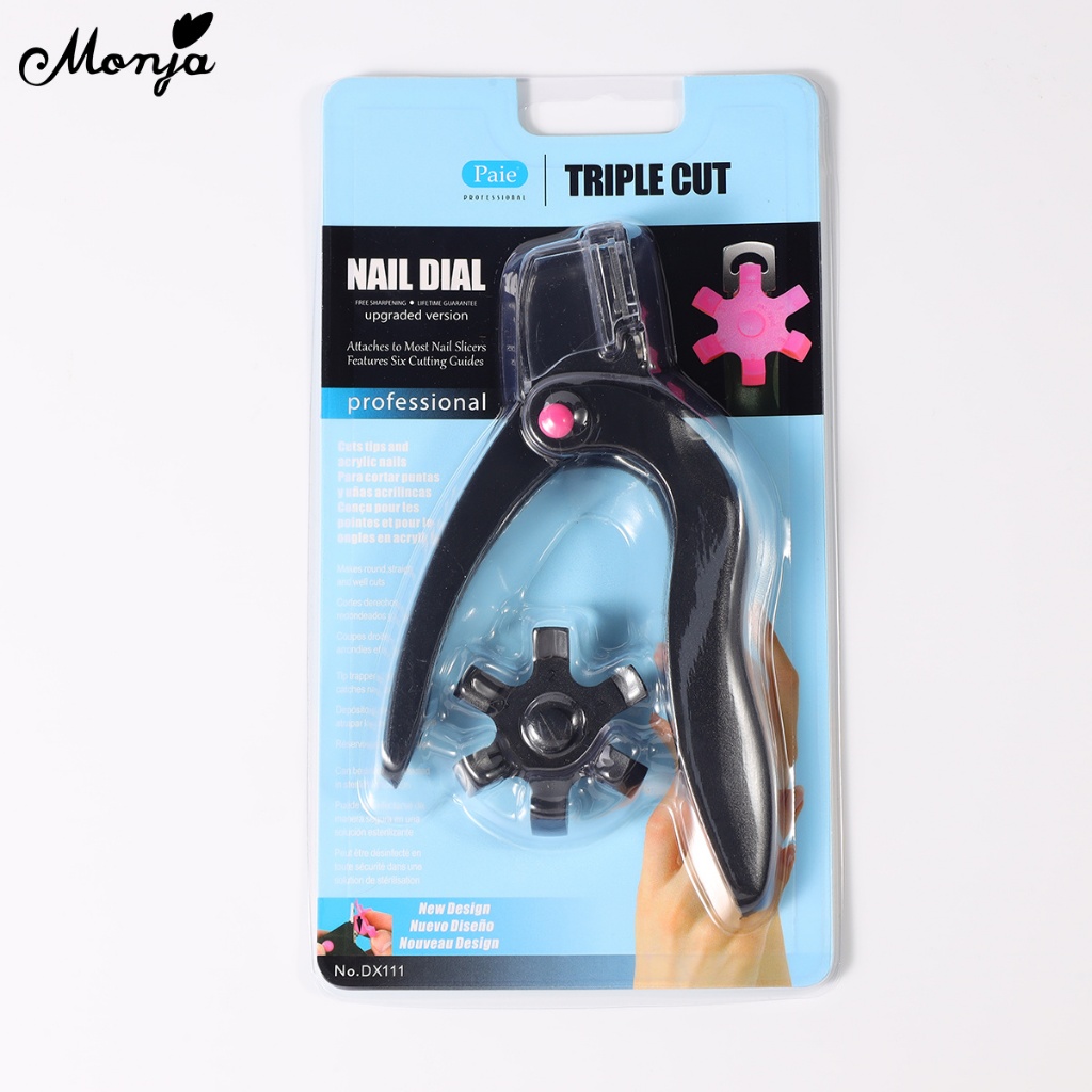 Monja กรรไกรตัดเล็บอเนกประสงค์ กรรไกรตัดเล็บปลอม รูปปรับปลอมเล็บ ความยาวที่วัดได้ - รูปที่ 7