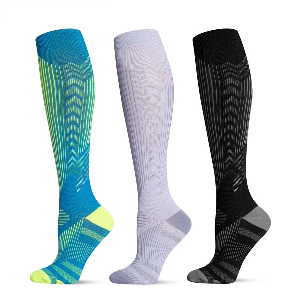 ถุงเท้าบีบอัด NEANCA 1 คู่สําหรับผู้หญิงและผู้ชายการไหลเวียน 15-20 mmHg รองรับที่ดีที่สุดสําหรับวิ่งกรีฑาเดินป่า