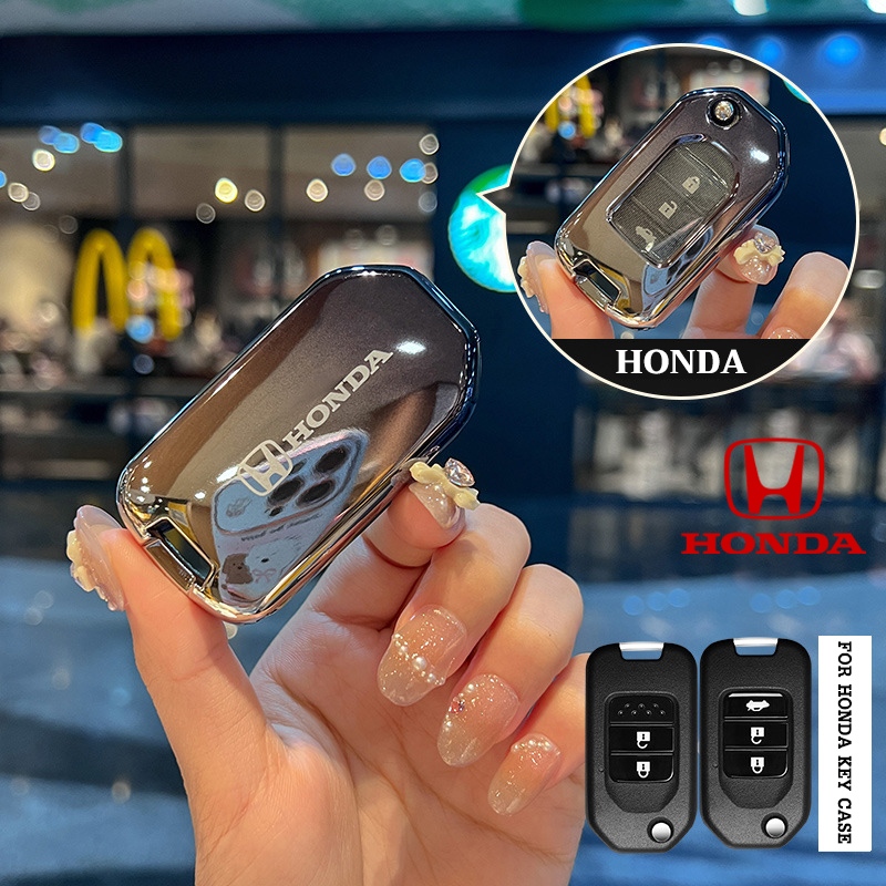 ออกแบบใหม ่ กุญแจรถรีโมทสําหรับ Honda City/CRV/Accord/XRV/Jazz/ Jazz GK/Civic FB/BRV/HRV ฝาครอบกุญแจอุปกรณ ์ เสริม