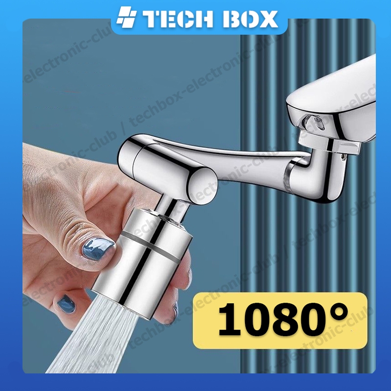 【สินค้าพร้อมส่ง】หัวต่อก๊อกน้ำ 3 ส่วน หมุนได้ 1080 องศา ส่วนต่อขยาย faucet หัวต่อกันน้ำกระเด็น ปรับได้ ปรับน้ำได้ 2 โหมด