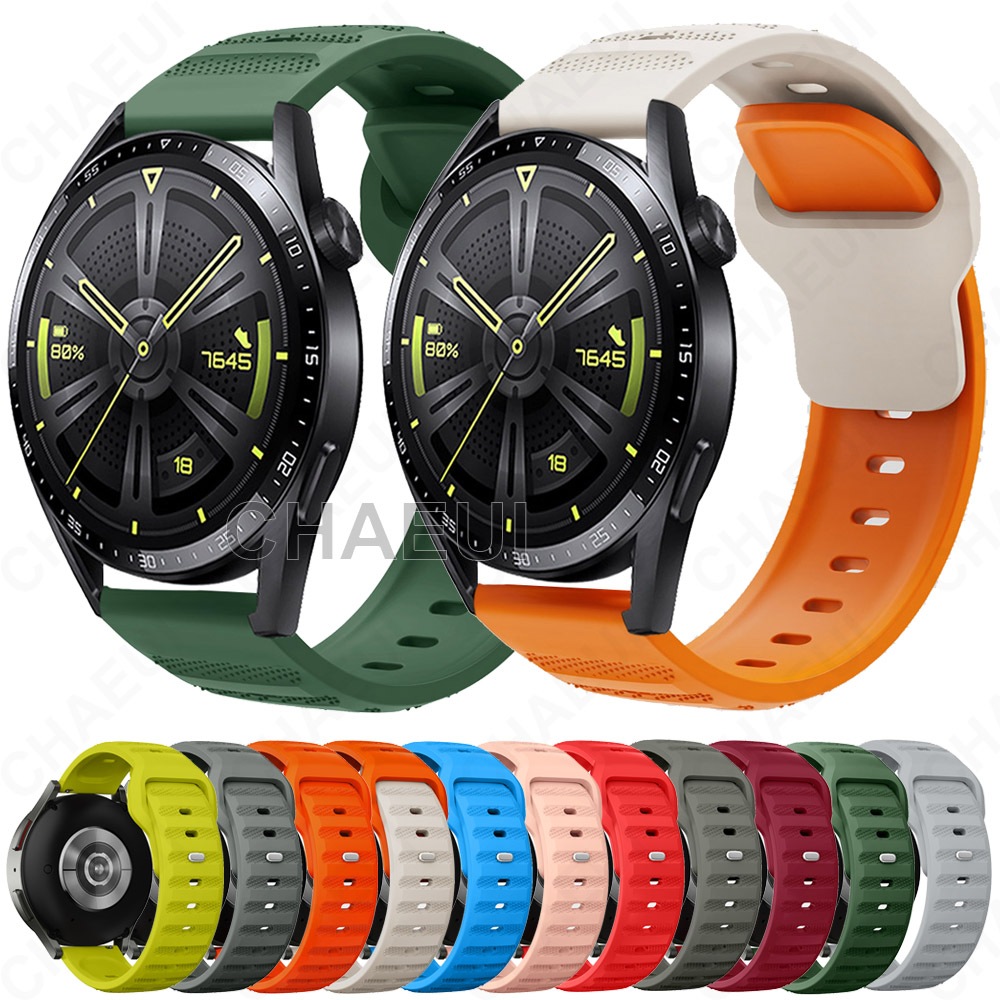 สายรัดซิลิโคนสายรัดข้อมือสร้อยข้อมือสําหรับ Huawei Watch GT GT2 GT3 SE  GT4 GT5 GT6 Pro 46mm 42mm 43mm GT2e