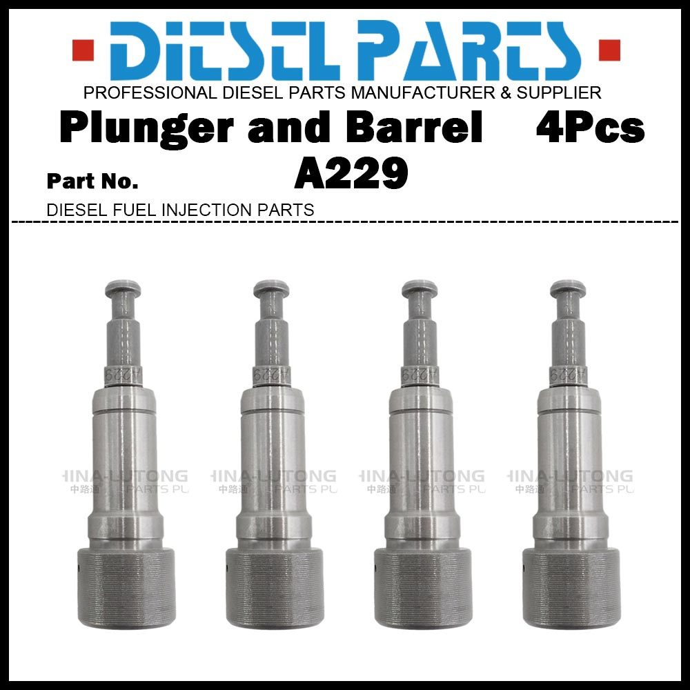 องค์ประกอบปั๊มฉีด 4 ชิ้น A229 Plunger และชุดประกอบบาร์เรล 131152-8720 1156310690 สําหรับ ISUZU 4BG1 