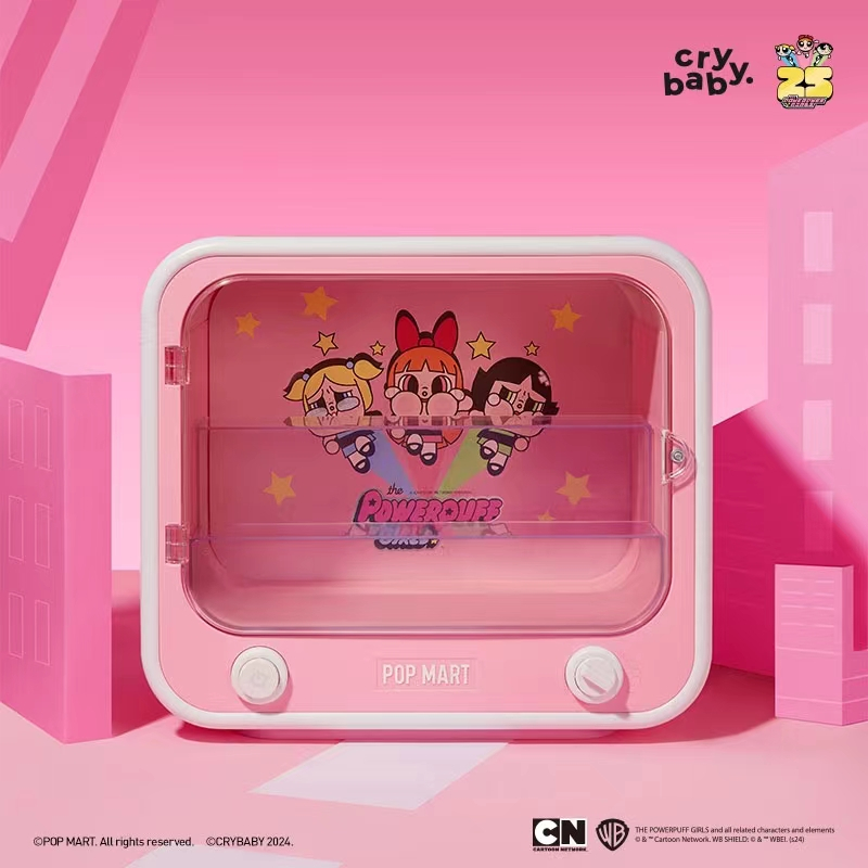 Popmart POPMART CRYBABY x Powerpuff Girls Series Merchandise-TV Luminous Display Box