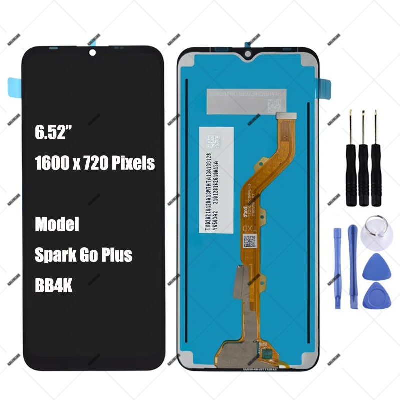 Tecno Spark Go Plus BB4K จอแสดงผล LCD Touch Screen Digitizer Assembly Replacement