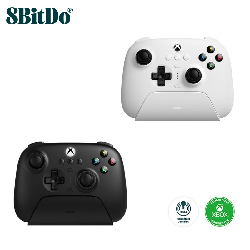 8bitdo Ultimate คอนโทรลเลอร์ 3 โหมดสําหรับ Xbox Hall จอยสติ๊กไร้สายบลูทูธ 2.4G เข้ากันได้กับ Xbox Series X, Xbox Series S, Xbox One, PC Windows 10 11 Android