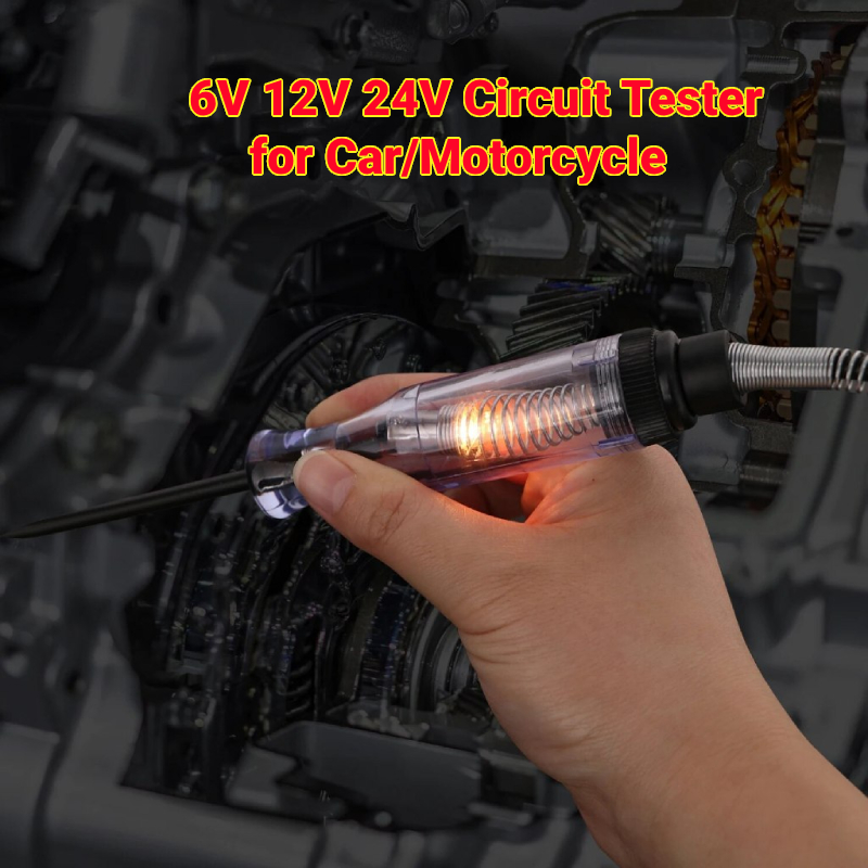 เครื่องทดสอบวงจรไฟหน้ารถยนต์ และรถจักรยานยนต์ 6V 12V 24V สําหรับ Honda Yamaha Y15 Toyota