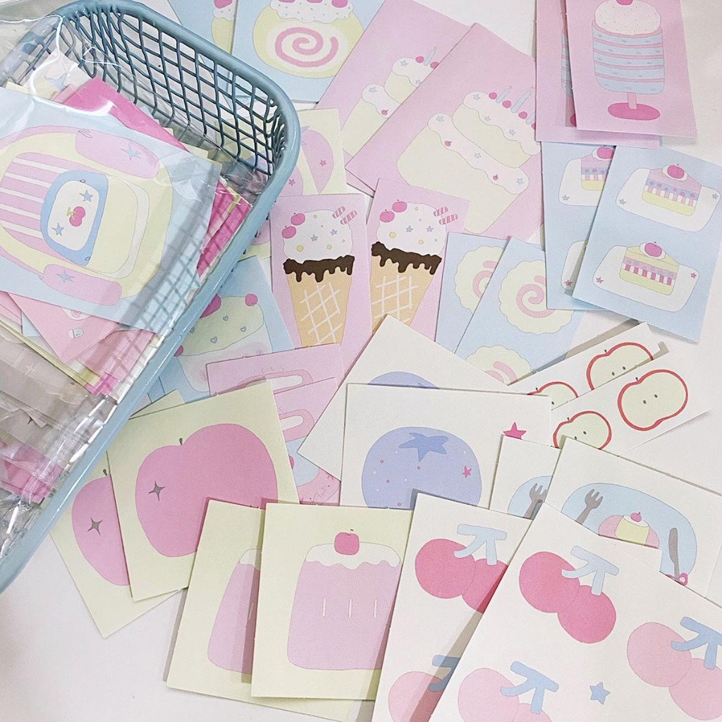 สติ๊กเกอร์แพ็คสติ๊กเกอร์คู่มือนักเรียนน่ารัก ins Style diy