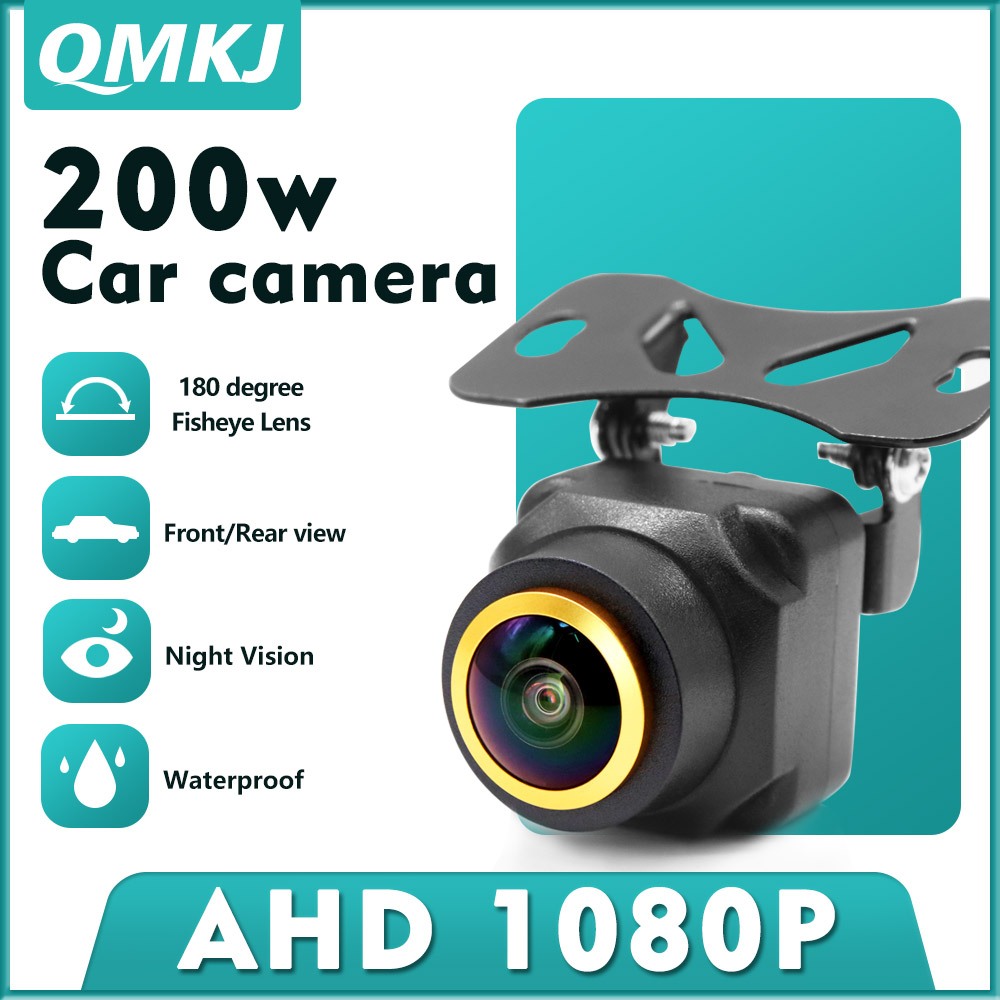 Qmkj รถย้อนกลับกล้อง AHD 1960*1080P Night Vision ด้านหลัง Full HD ที่จอดรถ CCD กล้องย้อนกลับสําหรับ Myvi Viva Axia Bezza Saga