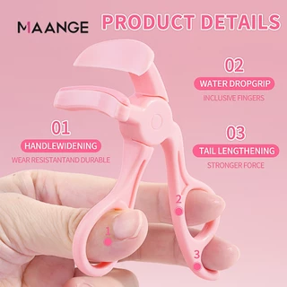 MAANGE ที่ดัดขนตาพลาสติกพร้อมแผ่นยางไม่เป็นอันตรายต่อการเฉือนดั้งเดิมสองประเภทสําหรับความต้องการที่แตกต่างกัน 51970