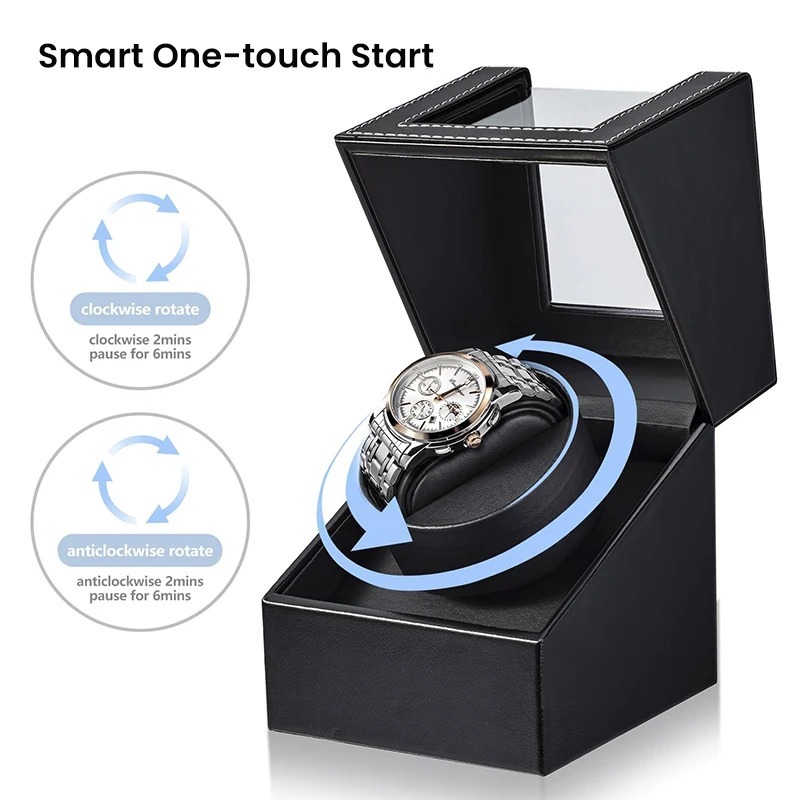 กล่องหมุนนาฬิกา Watch Winder Box กล่องหมุนนาฬิกาอัตโนมัติ นาฬิกาข ้ อมือกลไกอัตโนมัติหรูหรา