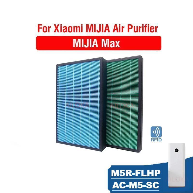 【กรอง HEPA】2 ชิ้น AIR MAX Filter ตัวกรองทดแทนสำหรับเครื่องฟอกอากาศ Compatible For Xiaomi MAJIA ตัวกรองคาร์บอน MAX PRO HEPA ดูดซับฟอร์มาลดีไฮด์ M5R-FLHP AC-M5-SC OEM