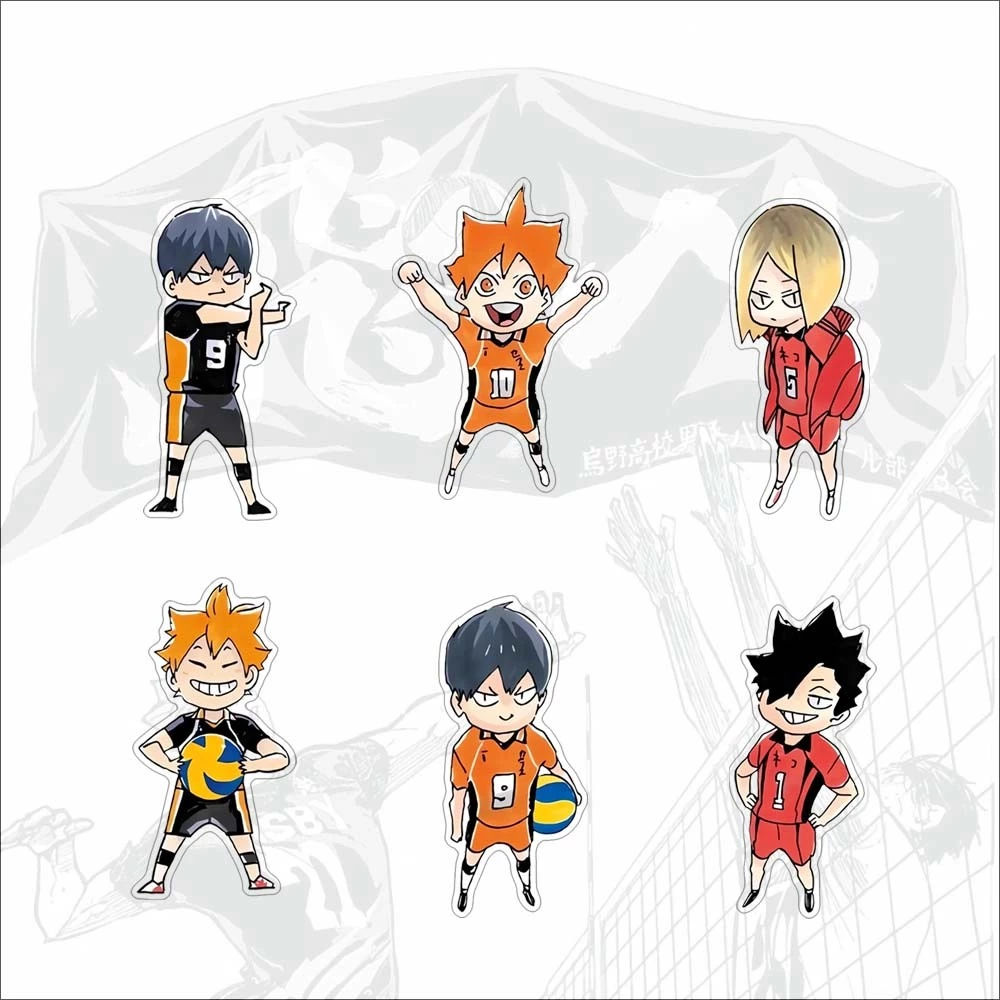 เข ็ มกลัดอะคริลิค Haikyu Series อุปกรณ ์ ต ่ อพ ่ วงอะคริลิคน ่ ารักการ ์ ตูนเข ็ มกลัด Pin อุปกรณ ์ เสริม