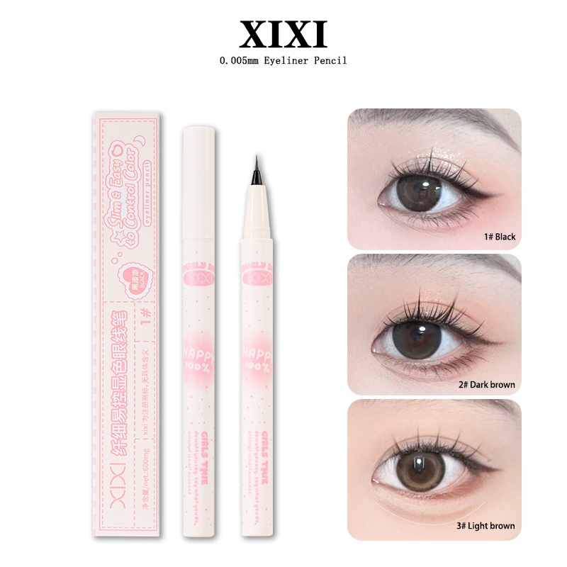 Xixi 0.0005 มม.อายไลเนอร์ดินสอกันน้ํา Sweatproof Smudgeproof Lasting Holding สี Smooth Liquid Eyeliner ปากกาสาวสวย Eye แต่งหน้า NO.Z924