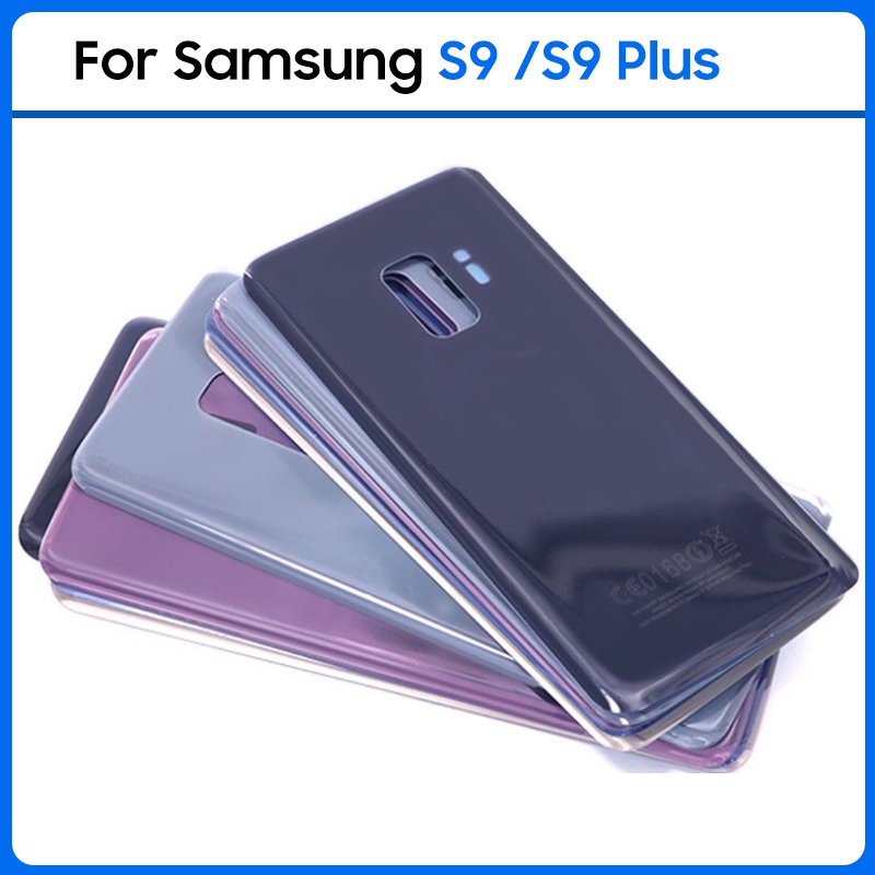 สําหรับ SAMSUNG Galaxy S9 Plus G965 SM-G965F S9 G960 SM-960F S9 + กลับแบตเตอรี ่ ซ ่ อมฝาครอบด ้ านหลังประตูกรณีเปลี ่ ยน