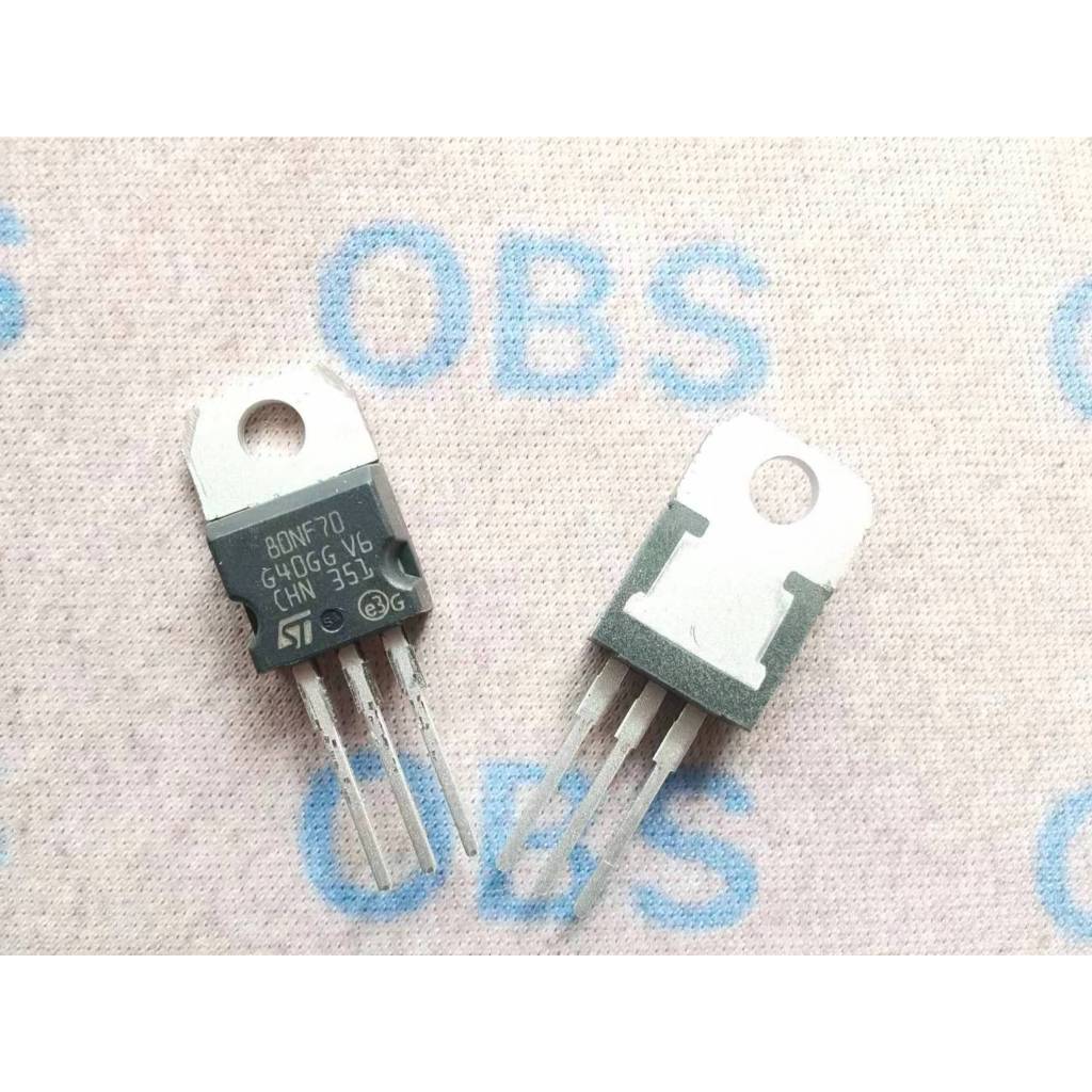 ((10 ชิ้น) 80NF70 นําเข้าใหม่เอี่ยม STP80NF70 Field Effect Tube 80A 70V TO-220