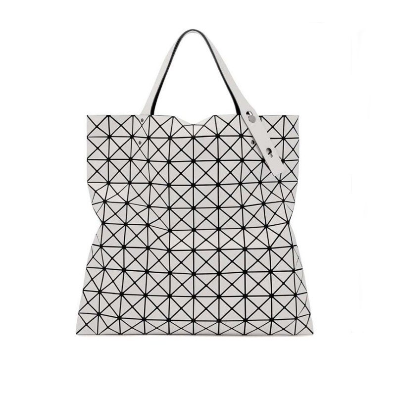 ใหม่ 10x10 Checkered ผู้หญิงมือถือ Tote กระเป๋า Frosted Mist Faced เพชรตารางกระเป๋ากระเป๋าถือไหล่เดี่ยว SZ