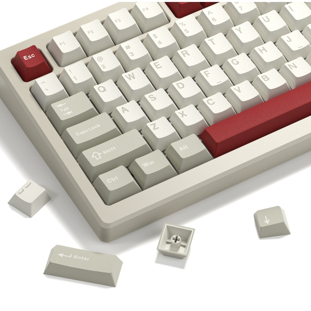Voier 138 คีย์ Retro เกม Keycaps Custom Key Caps ชุดโปรไฟล์เชอร์รี่ PBT Key Caps สําหรับ Cherry MX Switches แป้นพิมพ์เครื่องกล