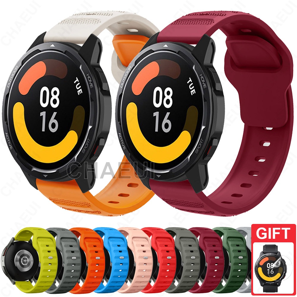 สายรัดซิลิโคนสายรัดข้อมือสร้อยข้อมือสําหรับ Xiaomi Watch 5 / S4 / S3 / 2 Pro / S1 Active / S1 Pro / Mi Watch Color