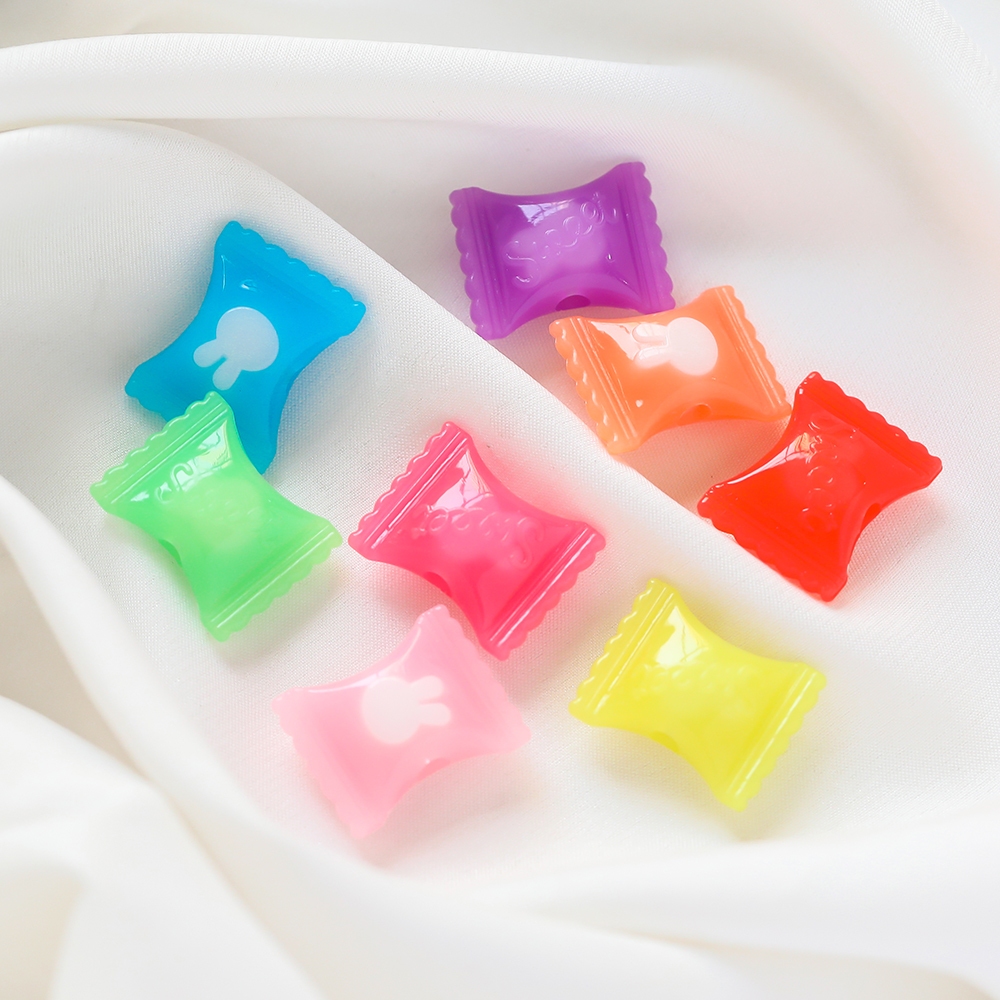 St.kunkka 10 ชิ ้ นอะคริลิคเยลลี ่ สี Candy Shell ลูกปัด 17 * 21.5 มม.สีสัน Candy ลูกปัดสําหรับ DIY สร ้ อยข ้ อมือสร ้ อยคอ