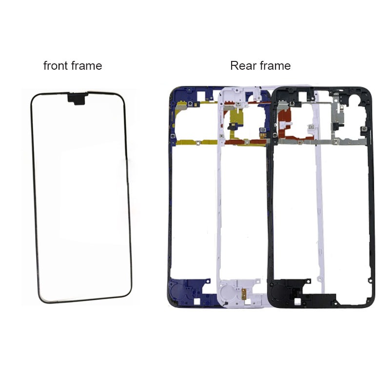 สําหรับ Huawei Honor 20 / Nova 5T ด ้ านหน ้ าด ้ านหลังกรอบกลางแผ ่ น Faceplate LCD สนับสนุน YAL-L21,AL00,TL00