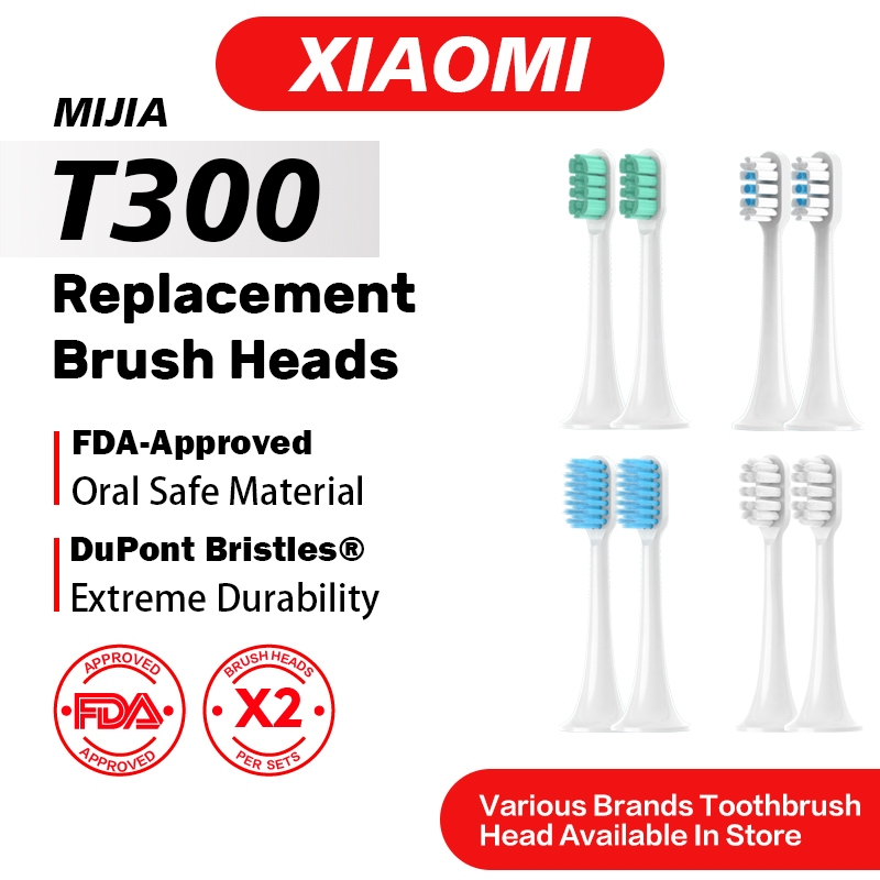 เปลี่ยนหัวแปรงสีฟันใช้งานร่วมกับ Xiaomi Mijia,2 PCS Professional หัวแปรงสีฟันไฟฟ้าหัวแปรง Refill สํา