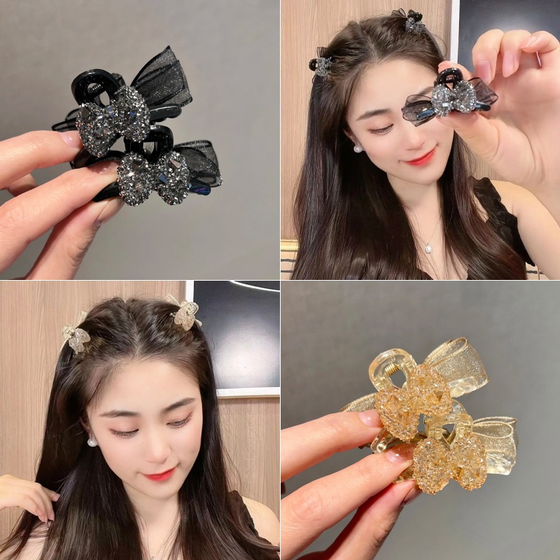 กิ๊บติดผมโบว์ตาข่ายสําหรับผู้หญิงกิ๊บเด็กน่ารักพร้อมคลิปด้านข้างสําหรับเด็กที่คาดผมสไตล์เจ้าหญิงและเครื่องประดับผม