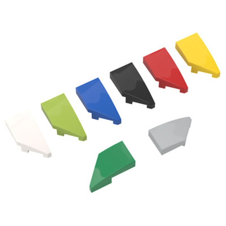 10pcs 29120 Wedge 2x1x2/3 Stud Notch ซ้ายอิฐคอลเลกชันจํานวนมาก Modular GBC ของเล่นสําหรับการวิเคราะห