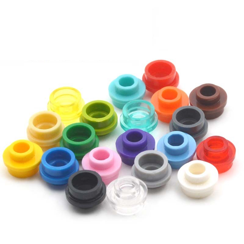 50pcs Moc 85861 28626 29877 แผ่นรอบ 1 x 1 เปิดสตั๊ดอิฐ Part ใช้งานร่วมกับ Building Block อนุภาค DIY Assmble ของเล่นของขวัญ
