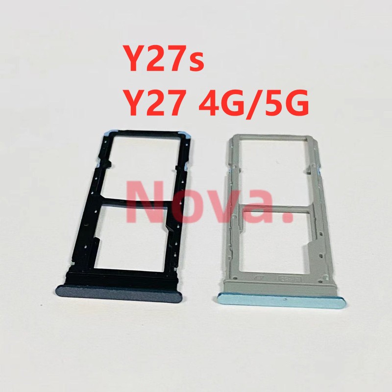ถาดซิมการ ์ ดสําหรับ Vivo Y27 4G 5G Y27s เคสโทรศัพท ์ ผู ้ ถือสล ็ อตส ่ วนโทรศัพท ์ มือถือ