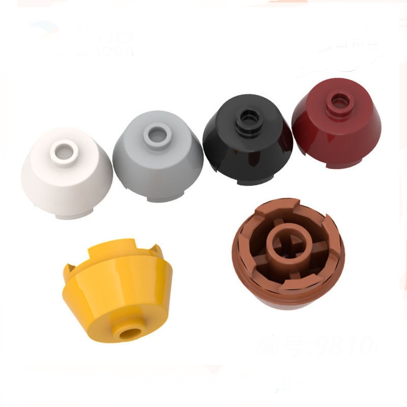 Moc 5PCS 98100 กรวย 2x2 Building Blocks ชุดแผ่น High-Tech อิฐการศึกษาอนุภาคปริศนาของเล่นเด็กวันเกิดเด็กของขวัญ