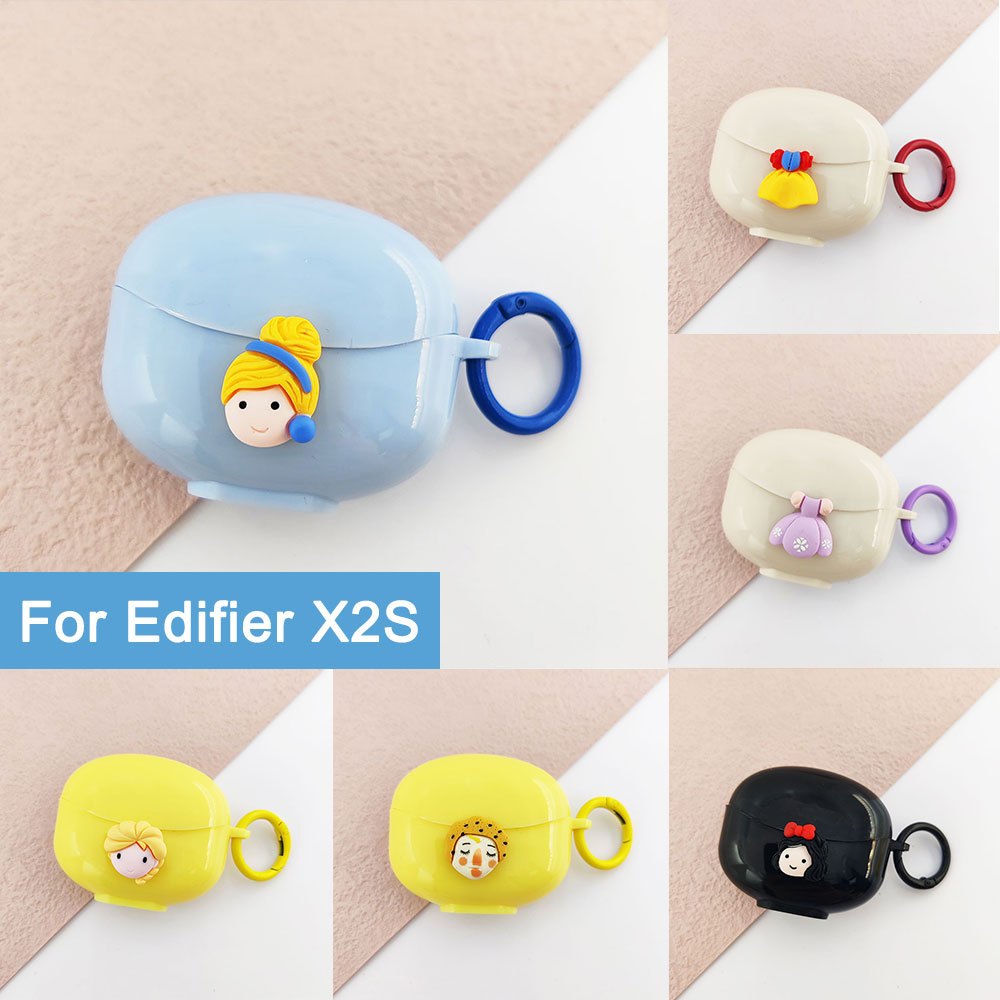 ชุด Edifier X2S น่ารักการ์ตูนกรณีฟรีแหวนการ์ตูนปลอก Anti-fall การ์ตูนป้องกันกรณีสําหรับ Edifier X2S 