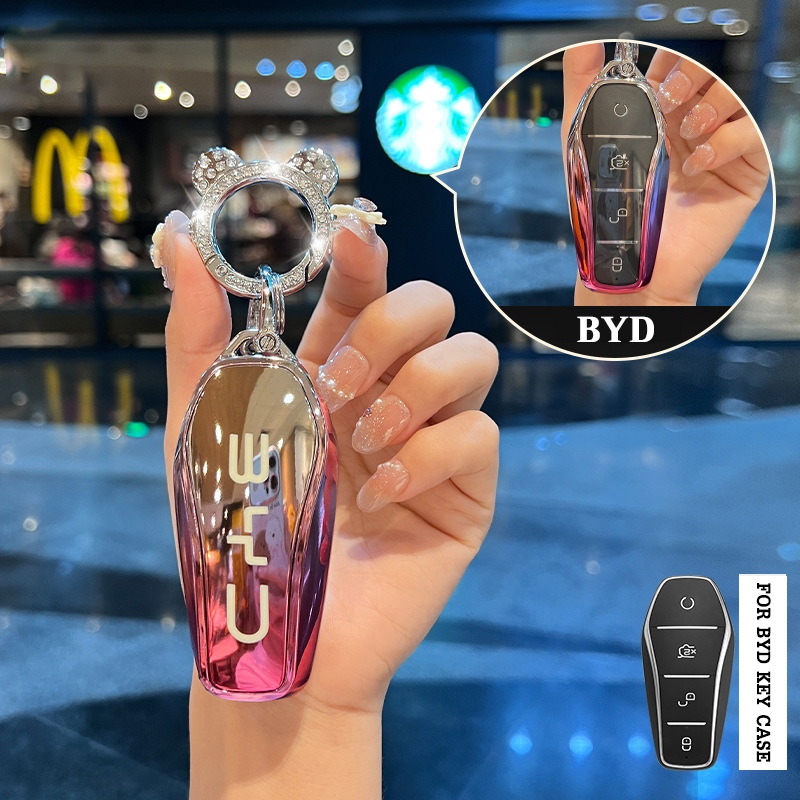 Byd Atto 3 /Dolphin/ซีล/ซีล 7/Dolphin mini/Shark/M6 ใหม่พรีเมี่ยมรถ TPU Remote Key Cover Case Casing Accessories
