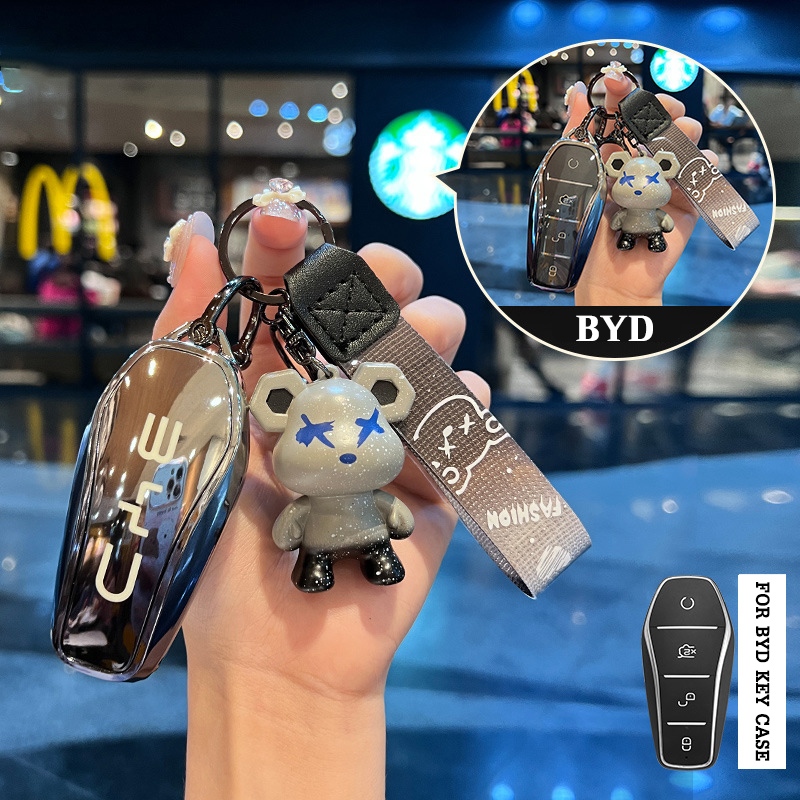 Byd Atto 3 /Dolphin/ซีล/ซีล 7/Dolphin mini/Shark/M6 ใหม่พรีเมี่ยมรถ TPU Remote Key Cover Case Casing Accessories