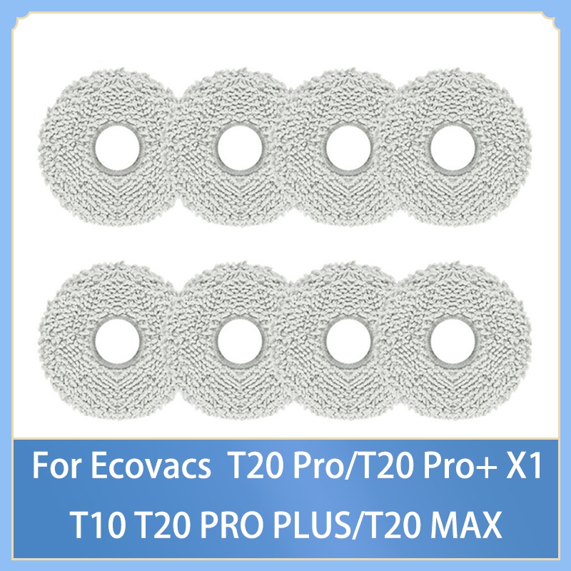 Mop ผ้าสําหรับ Ecovacs Debot T20 Pro X2 Pro Plus Yeedi ชั้น 3 3 + T30 Pro T30 Max T50 Pro N30 Pro T5