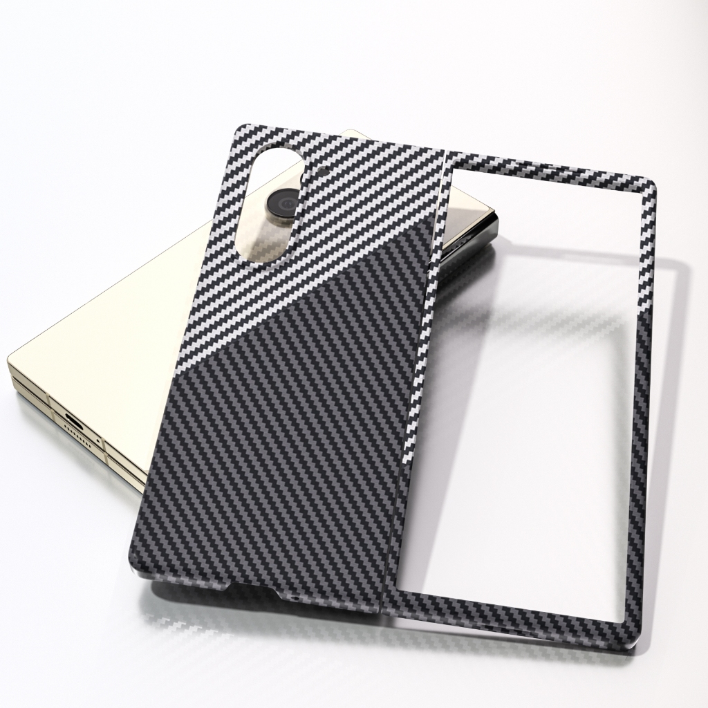เคสคาร์บอนไฟเบอร์บางเฉียบ สําหรับ Samsung Galaxy Z Fold 8/7/6/5/4/3/Ultra ปกหลังป้องกัน