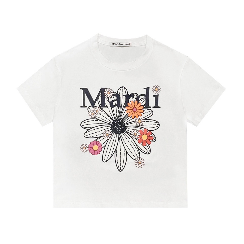2025 Mardi Mercredi TSHIRT FLOWERMARDI _IVORY MINT