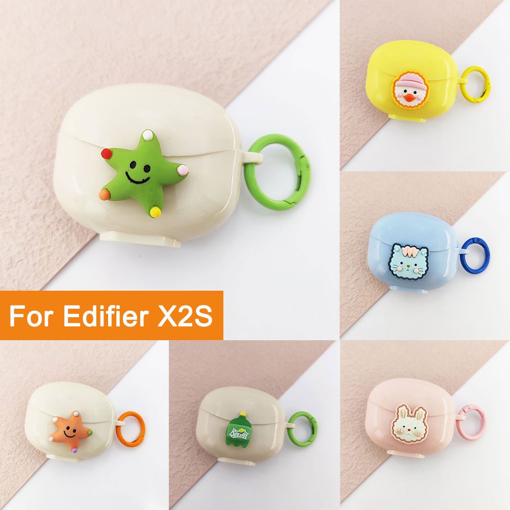 การ ์ ตูนนุ ่ มหูฟังสําหรับ Edifier X2S ป ้ องกัน Soft Candy สีกรณีป ้ องกันสําหรับ Edifier X2S หูฟั