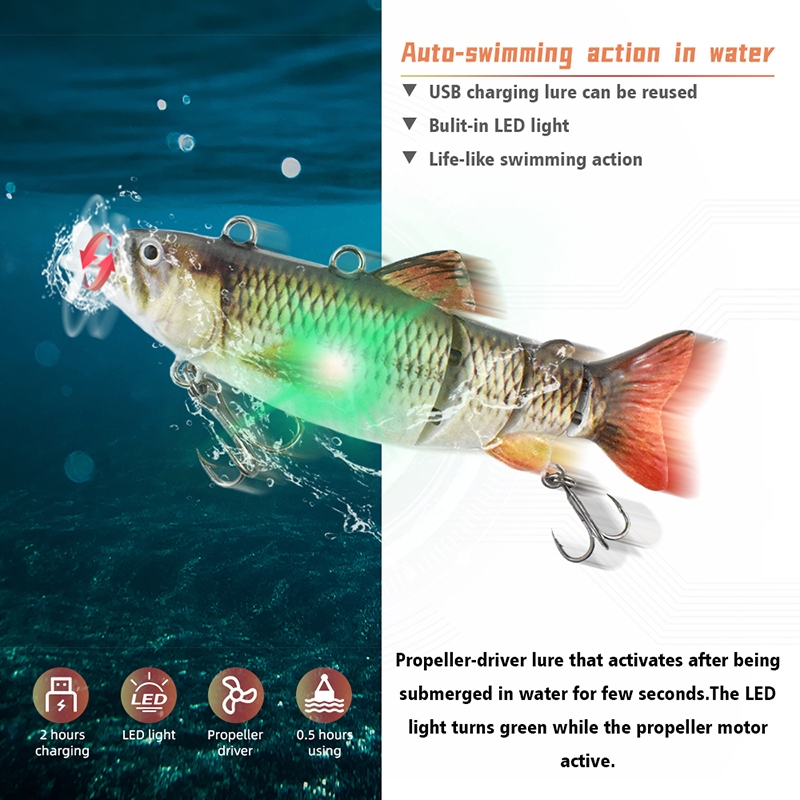 อัตโนมัติ Swimbait หุ่นยนต์เหยื่อตกปลาไฟฟ้า Auto Multi รูปที่ 4