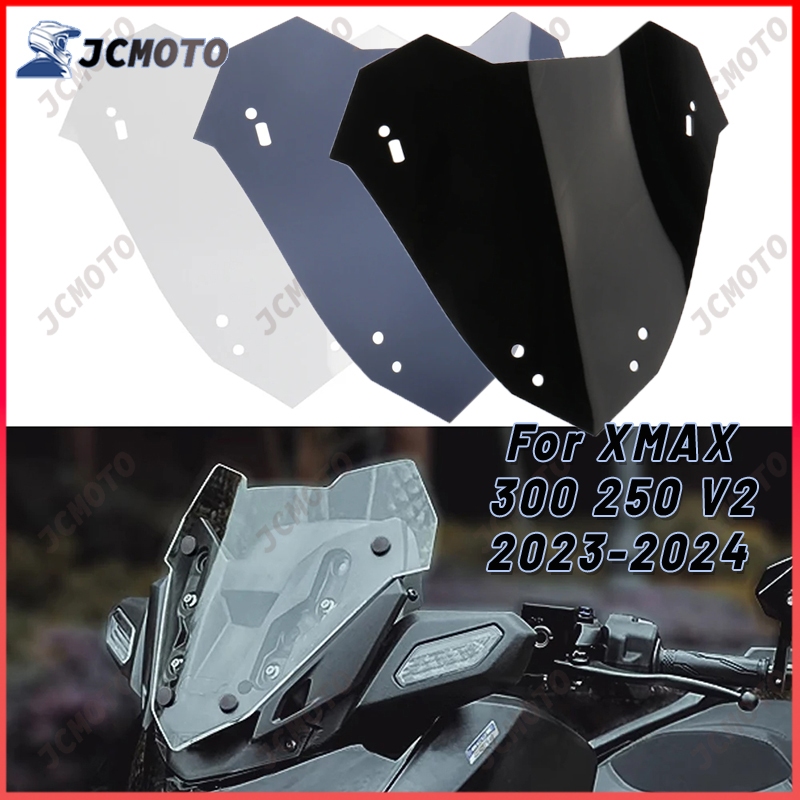 สําหรับ YAMAHA XMAX300 X-MAX 300 XMAX V2 2023 2024 รถจักรยานยนต์กีฬา Visor กระจกกระจก Wind Shield Deflector หน้าจอ