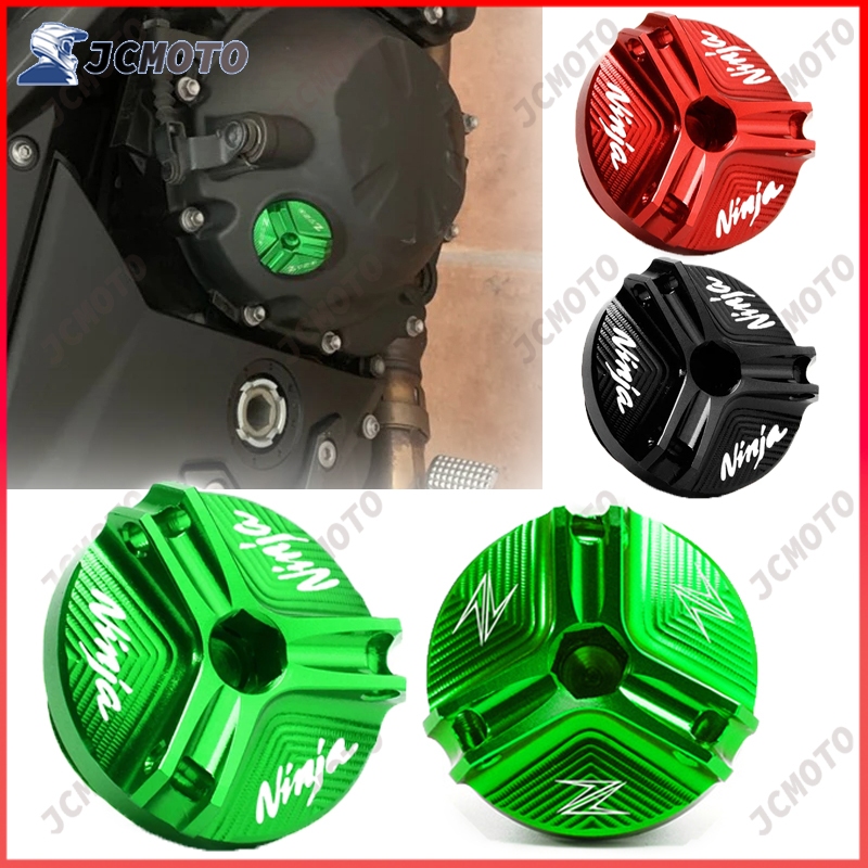 สําหรับ kawasaki Ninja 400/650 Z400 Z650 Z800 Z900 Z1000 รถจักรยานยนต์ CNC อุปกรณ์เสริมเครื่องยนต์น้ํามันฟิลเลอร์กรองหมวกปลั๊กฝาครอบ