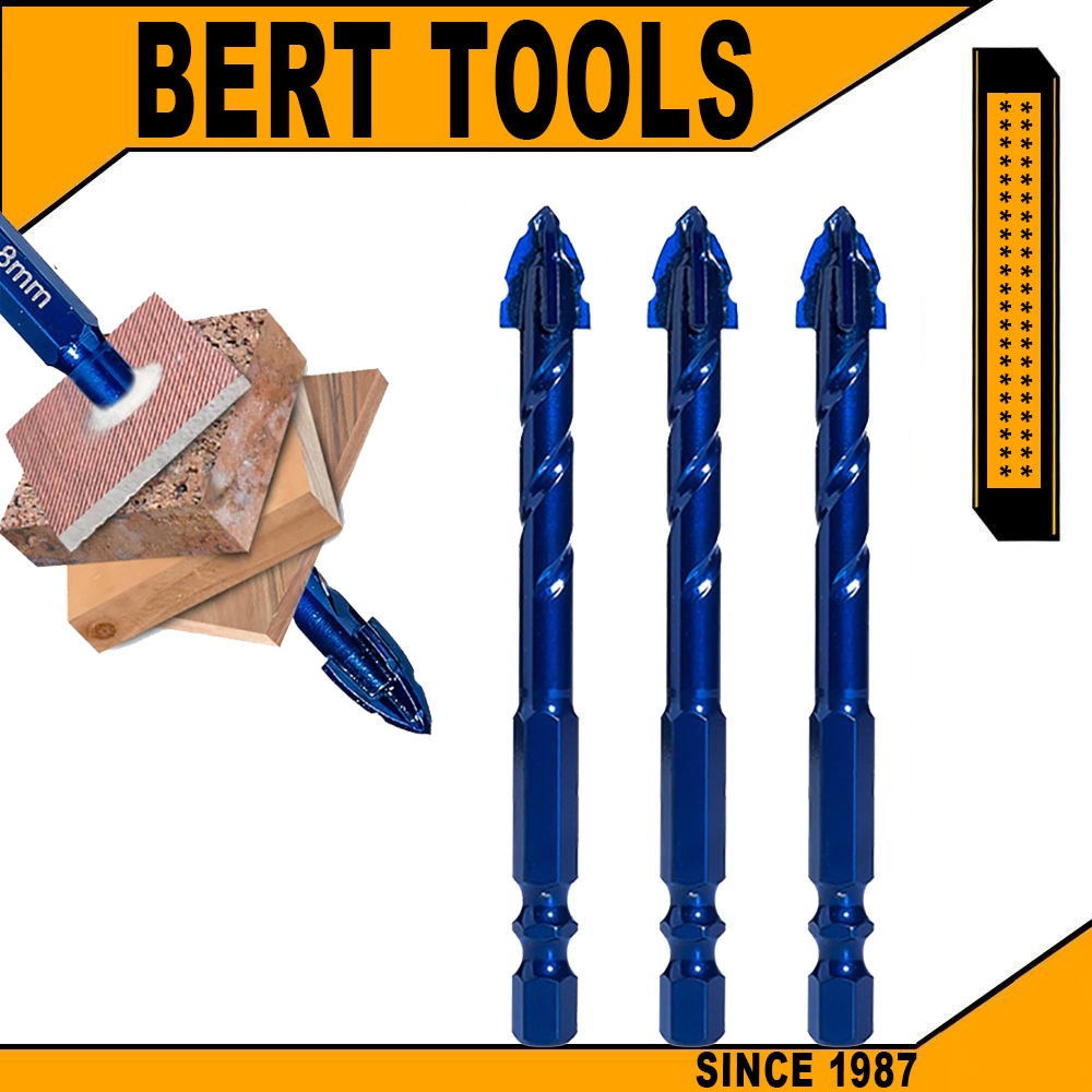 BERT ｜ 6-14 มม ดอกสว่าน ดอกเจาะ อเนกประสงค์ เจาะไม้ เจาะเหล็ก เจาะปูน เจาะกระเบื้อง เจาะกระจก