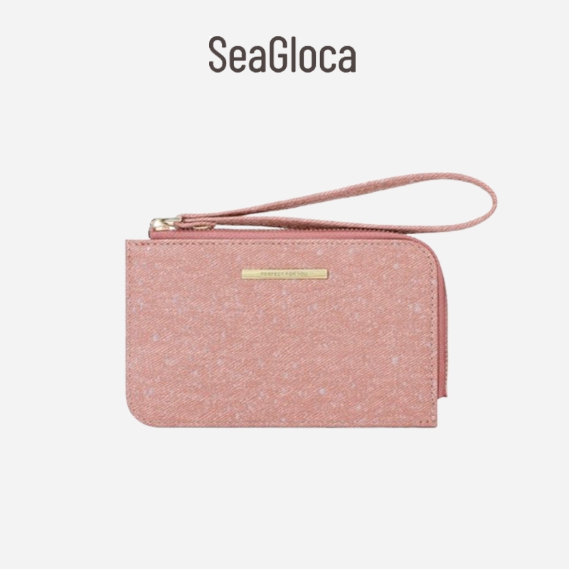 Seagloca NewKorean Edition Denim Ultra Light Wear Resistant Card Bag Zipper Bag Wallet For Women No 1880