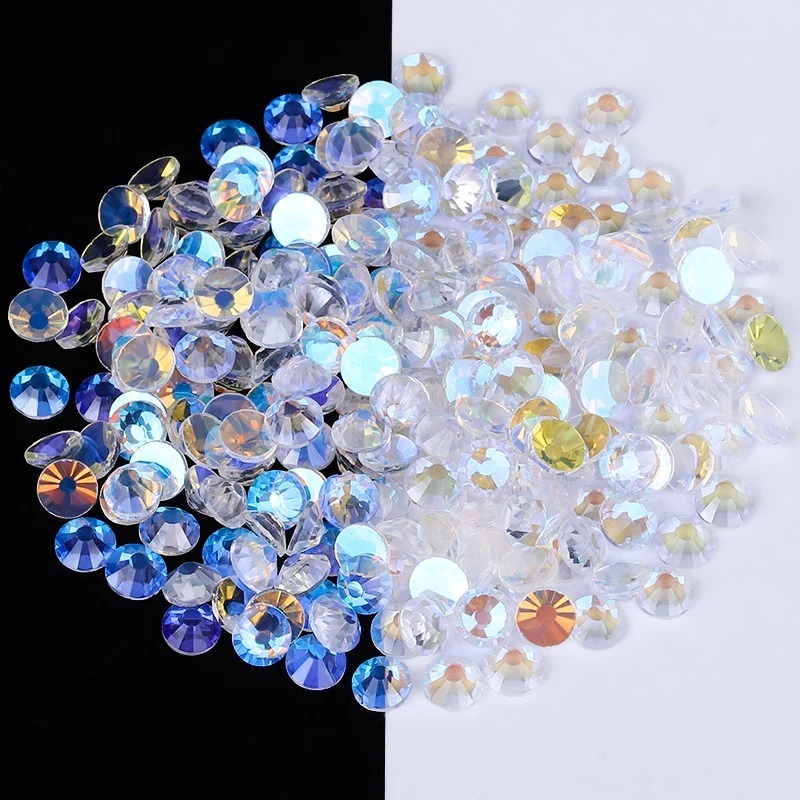 Qiao Aurora Series คริสตัล Strass SS4-SS20 DIY Non HotFix FlatBack Rhinestones สําหรับงานฝีมือ Art หินตกแต ่ งอุปกรณ ์ เสริม