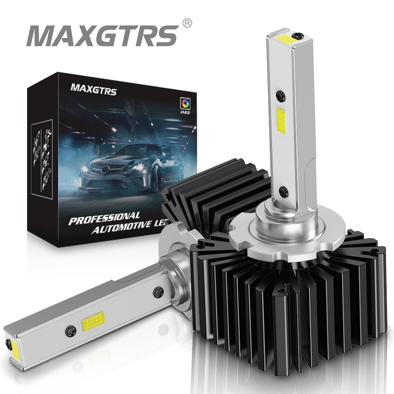 Maxgtrs หลอดไฟหน้ารถยนต์ LED 100W 6000K HID D1S D2S D3S D4S สําหรับ Volkswagen Audi Benz BMW 2 ชิ้น