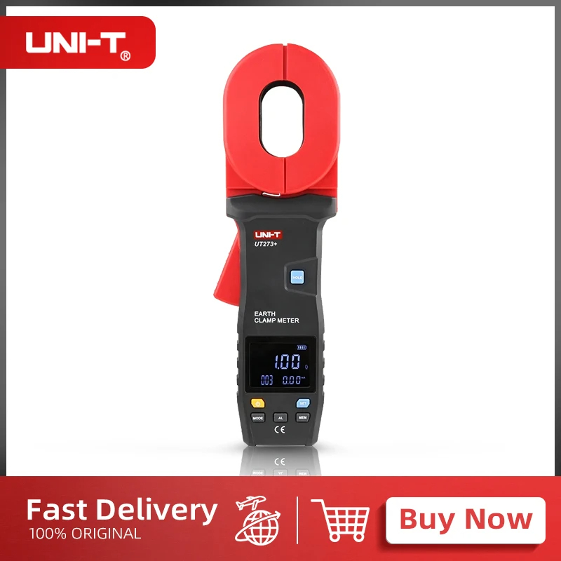 UNI-T รับประกันหนึ่งปีUNI-T Ut272+ UT273+ UT275+ Clamp Earth Resistance Tester Ground Resistance Tes