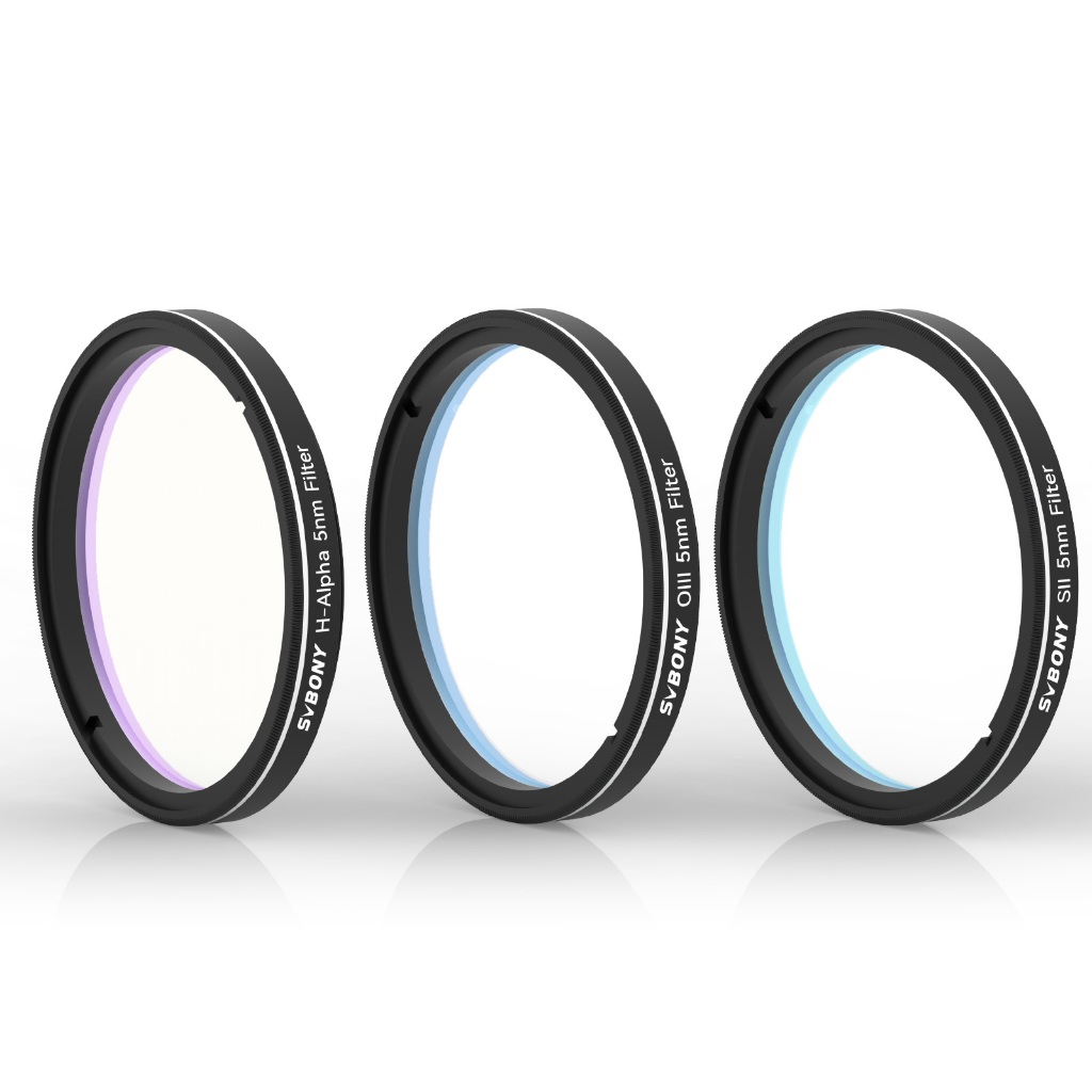 Sv227 SHO 5nm 2 ชุดกรอง SII H-Alpha OIII Narrowband ดาราศาสตร ์ ถ ่ ายภาพ CCD กรองสําหรับ Deep Sky