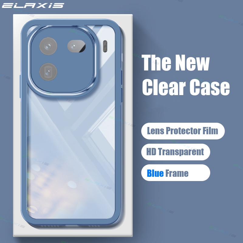 ELAXIS สําหรับ VIVO IQOO Z10 Z10X Z9x Z9 Z7X Z7 13 12 11S 11 Turbo Pro 5G โทรศัพท์กรณีเลนส์ฟิล์มโปร่