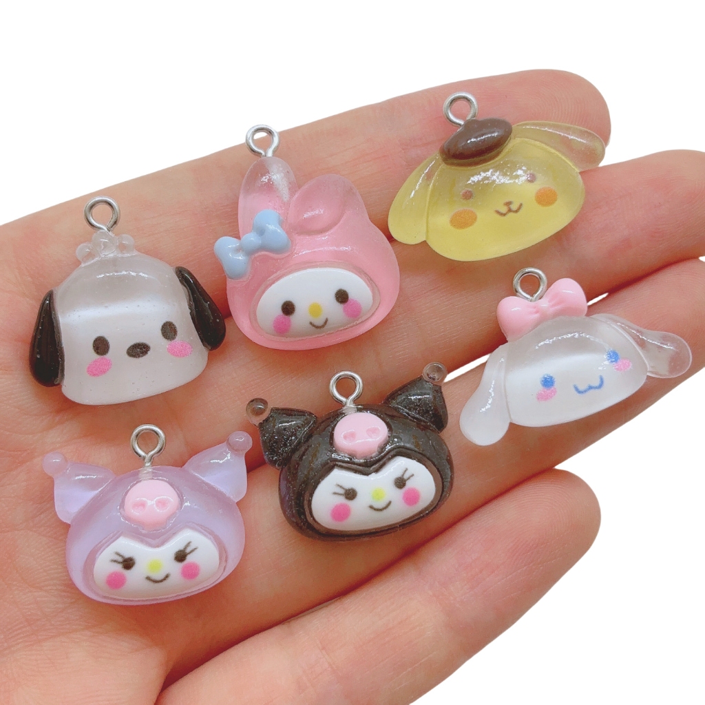 10ชิ้นเรซิ่นเสน่ห์สุนัขกระต่ายการ์ตูนสัตว์จี้สร้อยคอสร้อยข้อมือต่างหูเครื่องประดับทําอุปกรณ์พวงกุญแจตกแต่ง
