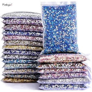 2000 ชิ ้ น 2 มิลลิเมตรหลากสีเรซิ ่ น Rhinestones Flatback สําหรับผู ้ หญิงคริสตัลประกายอะคริลิค Strass Appliques สําหรับ DIY Craft ทําอุปกรณ ์